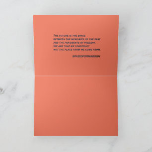 "Vitt hjärta i svart från sol" & Framtiden Kort