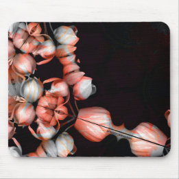 Vitt hjärta i svart från sol musmatta