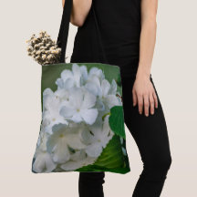 Vitt Hydrangea Tote