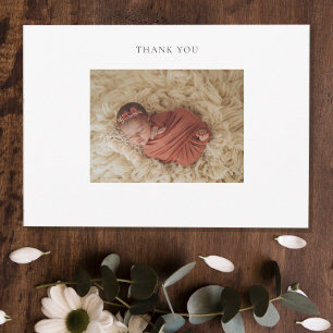 Vitt inramat babyfoto tackkort tack kort