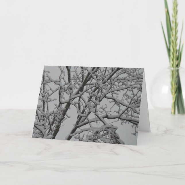 Vitt julkort helgkort (Framsida)