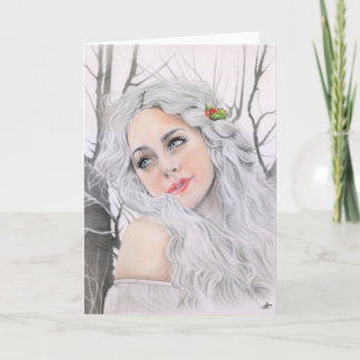 Vitt julkort helgkort