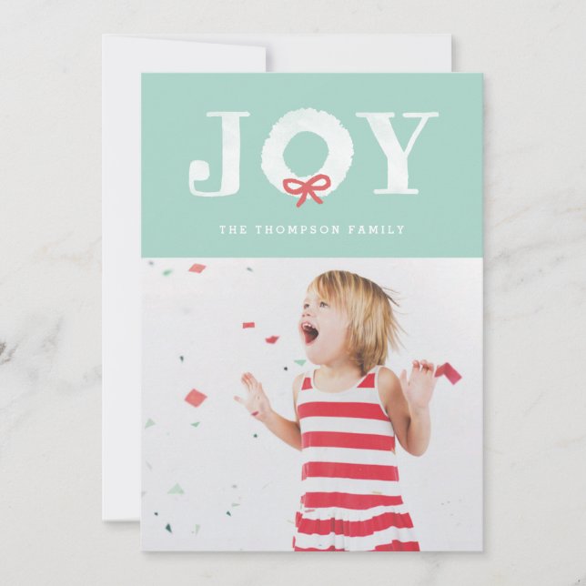 Vitt jullandningsportet för frisk Helgdag Julkort (Framsida)