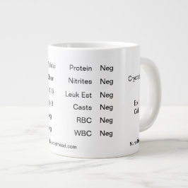 Vitt lab-Kopp (urinanalys) Jumbo Mugg