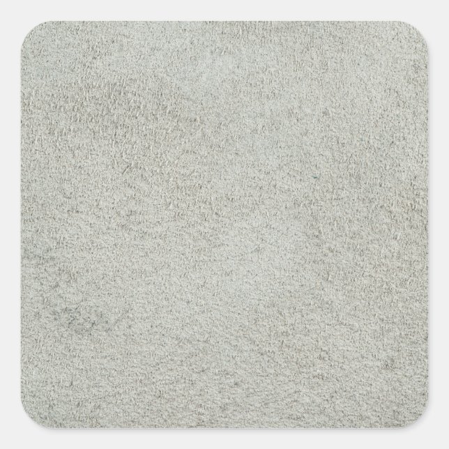 Vitt läder fyrkantigt klistermärke (Framsida)