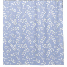 Vitt Löv på en ljusstyrd blå bakgrund