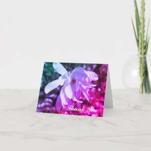 Vitt Magnolia Flower Art-tack - ditt kort