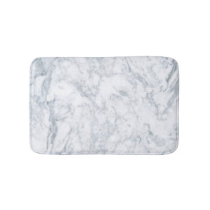 Vitt marble-utseende badrumsmatta