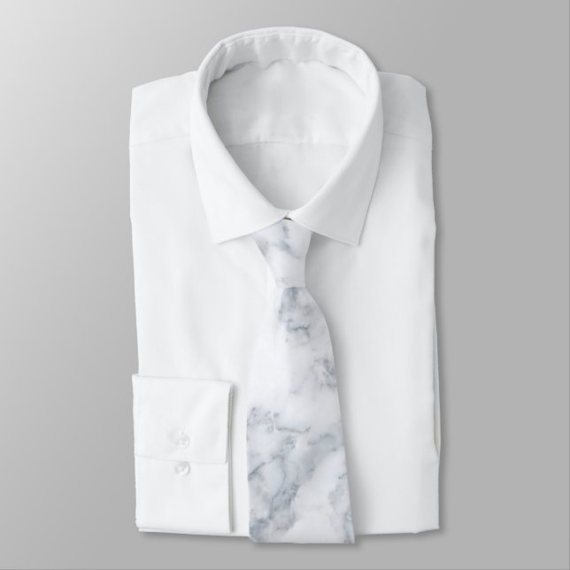 Vitt marble-utseende slips (Bunden)
