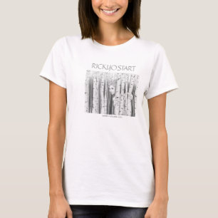 Vitt medium för att skjorta kvinnor t-shirt