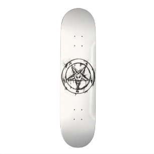 Vitt Messinaschema-skateboard Mini Skateboard Bräda 18,7 Cm