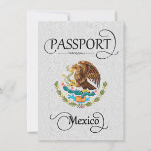 Vitt Mexiko Passport Spara datumkort Datumet