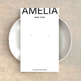 Vitt modernt Visning för avläsning av typografi Visitkort