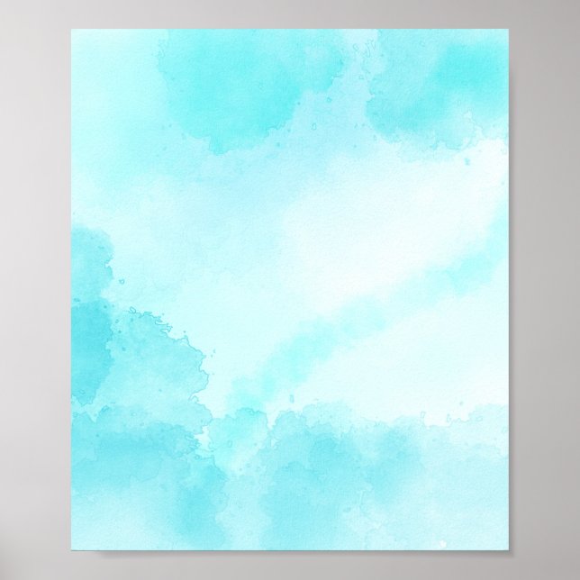 Vitt moln i blå himmel-bakgrunden poster (Framsidan)