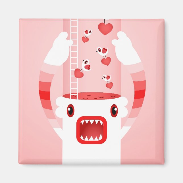 vitt monster magnet (Framsidan)