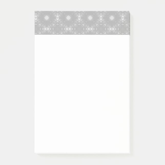 Vitt mönster  post-it block (Framsida)