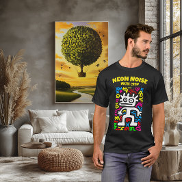 Vitt Neon Alien - Funky PIP Art Creator T Shirt