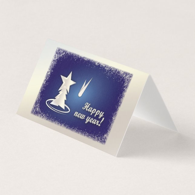 Vitt nytt år kort (Framsida)