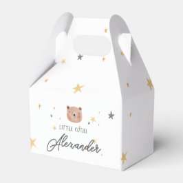 Vitt och brunt vattenfärgsfärgskuvret för spädbarn presentaskar