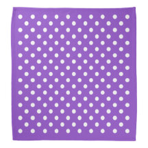 Vitt och lila polka dots
