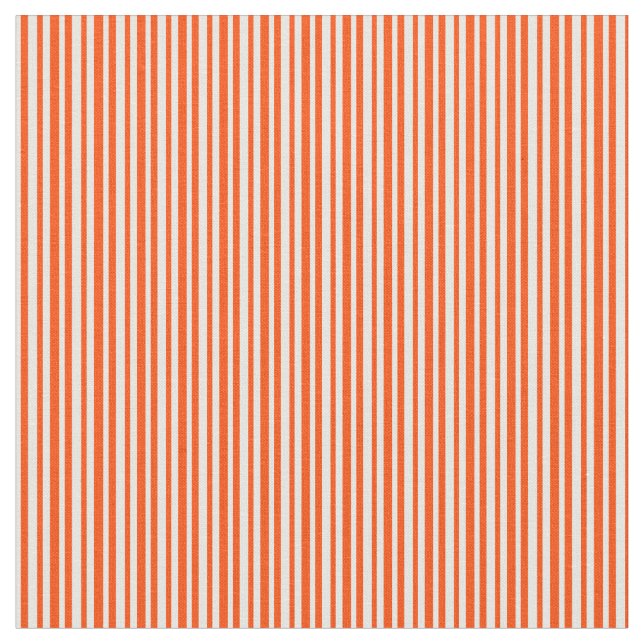 Vitt och rött stripe/Linat Mönster Tyg (Närbild)