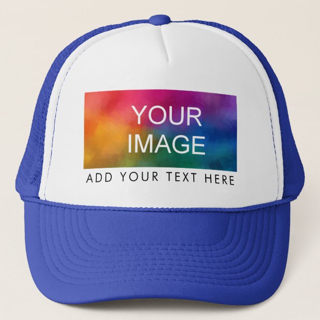 Vitt och Royal Blått Elegant Modern kvinnors Manar Keps (Framsida)