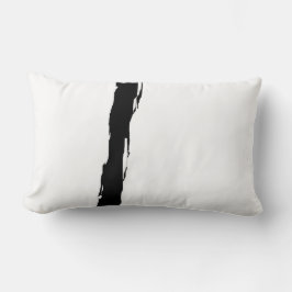 Vitt och svart lumbarkudde