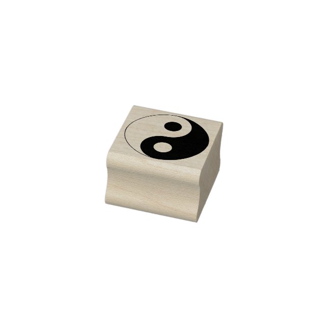 Vitt och svart Yin och Yang-symbol Stämpel (Stämpel)