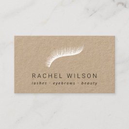 Vitt ögonfransspolas Rustic kraftverkspartieup Visitkort