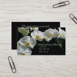 Vitt orchid-Affärskort Visitkort