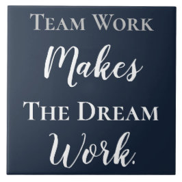 Vitt på Blue Teamwork gör att Dream-arbetet Kakelplatta