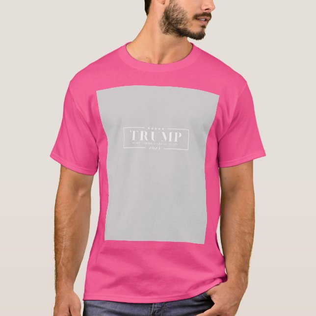 Vitt på Grått_Version 13 Trump T Shirt (Framsida)