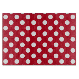 Vitt polka dots på rött