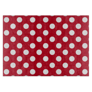 Vitt polka dots på rött