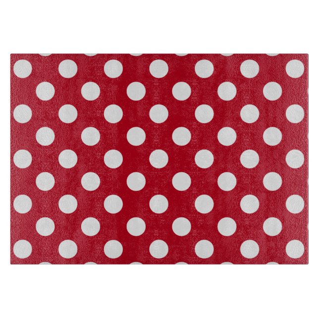Vitt polka dots på rött (Framsidan)