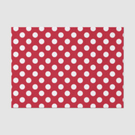 Vitt polka dots på rött