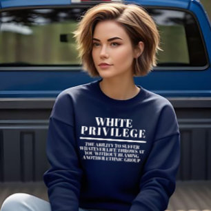 Vitt privilegium t shirt