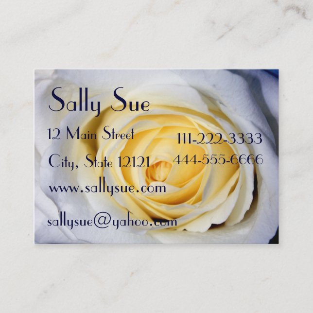 Vitt profilkort visitkort (Framsida)