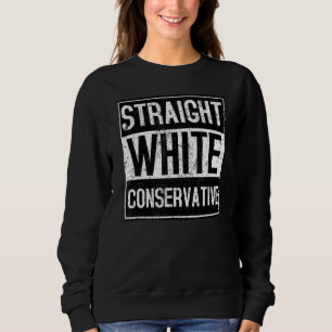 Vitt Rakt Konservativ T Shirt