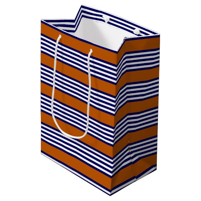 Vitt rand med bränd orange (Framsidan Vinklad)