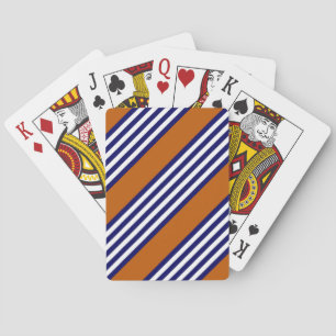 Vitt rand med bränd orange casinokort
