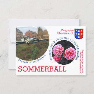 Vitt, rött, svart inbjudningar