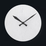 Vitt Rustic Wood Digital Print Wall Clock<br><div class="desc">Vit Rustic Wood Digital Print Wall Clock av Gerson Ramos.</div>