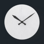 Vitt Rustic Wood Digital Print Wall Clock Rund Klocka<br><div class="desc">Vit Rustic Wood Digital Print Wall Clock av Gerson Ramos.</div>