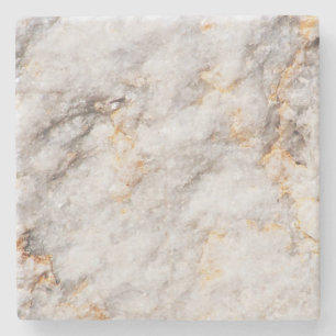 Vitt, Silver och Guld Marble Real Stone Underlägg