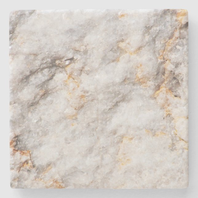 Vitt, Silver och Guld Marble Real Stone Underlägg (Framsidan)