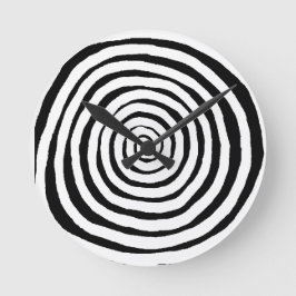 Vitt skruvlås för svart och vitt rund klocka