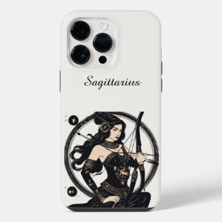 Vitt Skytten Stjärntecken iPhone / iPad-fodral