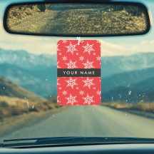 Vitt Snöflingor, rött, ditt namn, Anpassa