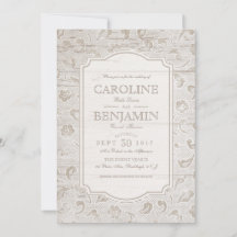 Vitt snöre och landsbyggsbröllop för trähartser